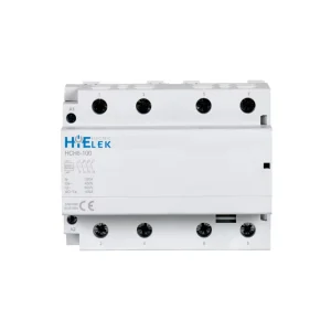 HCH8-100 3P 4NO 100A 230V AC Magnetic Contactor 110V Silver Point Contacts 100k Life Din Rail Industrial 50/60Hz