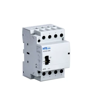 HCH8 AC 3 Phase 32A 63A 50 60Hz CE CB TUV Certified Modular Contactor 220V Coil 4NO Contacts 1M Mechanical Life Fire Din