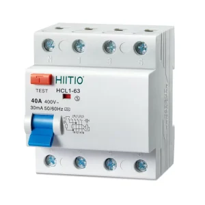 HCL1-63 RCCB 300mA 2P/4P Electromagnetic Air Earth Leakage ELCB 6KA Residual Current Circuit Breaker