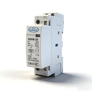 HDH8 20 2NO AC Contactor 2 Phase 20A 220/240V Control 50/60Hz 4kW Modular Coil Din Rail Mounting