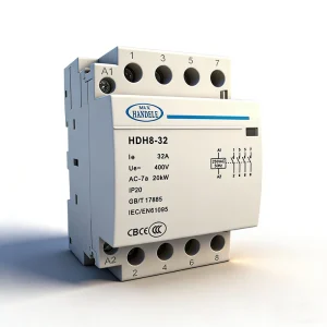 HDH8 32~63 4P 32A 40A 63A 4NO 3 Phase Modular AC Contactor 220/240V 50Hz Control Voltage Mini House Use