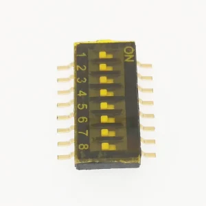 HDS08TR 8 Position 16 Pin Recessed SMD Micro Half Pitch SPST 50VDC 100mA Dip Switch