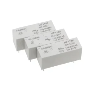 HF118F Mini High Power Relay 10A DC5V DC12V DC24V 4/5Pin Flux Proof PCB Control Relay