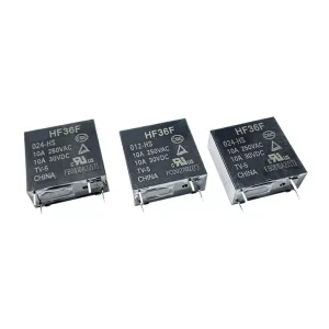 HF36F Subminiature PCB Power Relay 10A DC5V DC12V DC24V Industrial Control Electromagnetic Relay