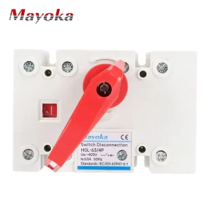 HGL 63/4 Load Break Isolation Switch Three Four Pole Three Phase Four Wire 400V 50Hz 63A 100A