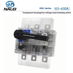 HGL Transparent Load Isolation Switch with Protective Cover 63A 100A 160A 250A 400A 630A 3P 4P Low Voltage Disconnectors