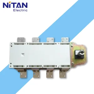 HGLZ1 1250A 4P Three Phase Four Wire 4J Manual Dual Power Fuse Switch Disconnector Copper 50 60Hz Dual Load Disconnect