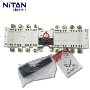 HGLZ2 160A 125A 4P Manual Transfer Switch 20kA High Breaking Industrial Changeover Switch for Generator Backup Load Disconnect