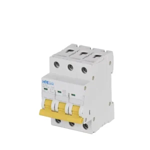 HLM8 63 Amp 3 Phase Miniature Circuit Breaker (MCB) Copper PA66 IEC60898-1 Standard CE Certified 6kA Breaking
