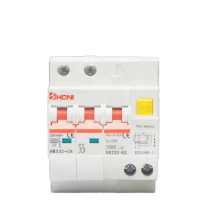 HM232 RCBO MCB 230V 1P+N 2P+N 30mA 80A Residual Current Circuit Breaker with Over and Short Current Leakage Protection