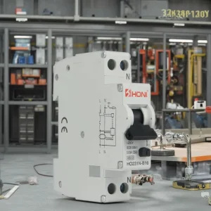 HO231N B20 1P+N 30MA 18mm Modular RCBO 4.5KA Curve B 20A Residual Current Circuit Breaker Overload Protection 25A Din Rail