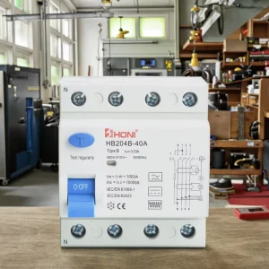 HONI B TYPE RCCB HB202B HB204B 16A 25A 32A 40A 63A 125A 2P 4P 10KA 30MA 100MA 300MA RCCB ELCB Residual Current Circuit Breaker