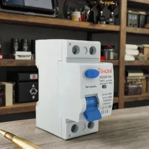 HONI HB202B 40A 2P 40A 30mA 10KA TYPE B RCCB Red Copper Fitting Residual Current Circuit Breaker for Current Detection