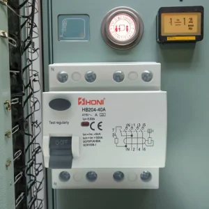 HONI HB204-40A 4P 40A 30mA 6KA TYPE a RCCB Red Copper Fitting Residual Current Circuit Breaker