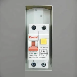 HONI HO232-C20 2P 4P 30MA 100MA Type RCBO 6KA 10KA Curve C 20A Residual Current Circuit Breaker 25A Rated Current Overload