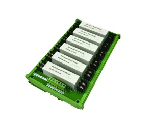 HRM24 6A15 Normally Open 6 Channel Module 24V Direct Current Automotive Solid state Relay Module with 15kV Dielectric Strength