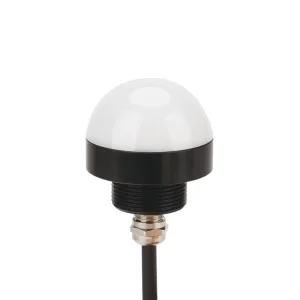 HS 30mm Spherical Yellow Green Red LED Warning Alarm Beacon with Buzzer IP65 Rated 12V 24V Safety Model J1 13 50000 Hours