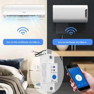 HST HST3 1P 63A 230V 50/60Hz Smart Switch for Smart Home Remote Control with Voice Audio and Mobile Phone