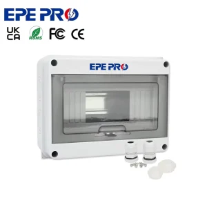 HT 8 Ways MCB Circuit Breaker IP65 Waterproof Distribution Box with DIN Rail Electrical Protection