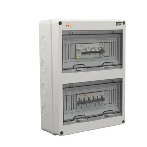 HT Small White DB BOX4 Electronic Waterproof ABS Low Voltage Distribution Box with DIN Rail Installation IP65 Protection