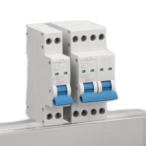 HTD-40 230V Miniature Circuit Breaker 6KA Breaking Capacity BCD Curve C IP65 Protection Din Rail Mounting PA66 CE Certified