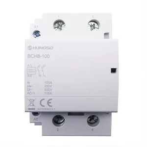 HUNGSO Din-Rail Mounted 1P/2P/3P AC Magnetic Coil Contactor Industrial Automation Use 25A-100A 50/60Hz