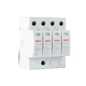 HUYU HLS1 B 100kA 385V 3P Class I SPD Surge Protection Device Imax100kA Uc385V DIN Rail Lightning Surge Arrester