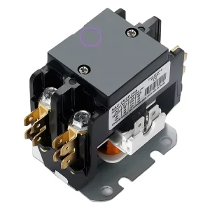 HVAC Motor Contactor 120VAC 40 AMP Coil 2 Pole HVAC System Silver Contact Air Conditioning Contactor