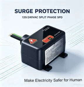 HVAC System AC Parts Surge Protective Device 120/240 VAC 50/60 Hz Split Phased SPD Lightning Protection Surge Protector Arrester