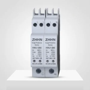 HWU1-II40 Surge Protective Device 40KA 385V AC Class II SPD Lightning Arrester Surge Protection Device