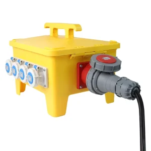 HY1806 12/24/36 Way Industrial Waterproof Electrical Power Distribution Equipment Box Mobile Outdoor Portable Socket Cabinet Box