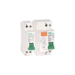 HYCB2LE 32AC RCCB 1P+N 230V 32A 63A 30mA 6KA TPNL DPNL Earth Leakage RCBO Residual Current Circuit Breaker MCB