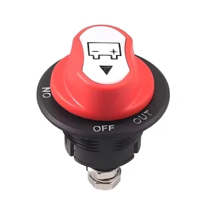 Heavy-Duty 100A Master Battery Disconnect Power Isolator Cut Switch for Cars Marine Made Plastic