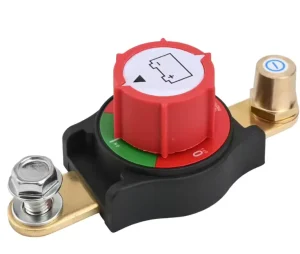 Heavy Duty 12 48V 2 Pole 300A IP65 Top Post On Off Waterproof Red Battery Disconnect Switch with Brass Terminals for Boat & Car