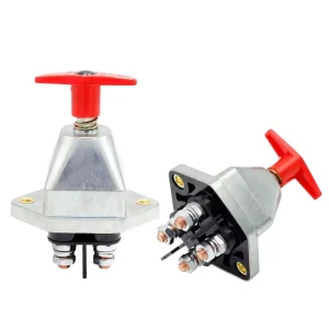 Heavy Duty 12V 24V Copper 2 Pole 150A Battery Disconnect Switch for Car with Top Post Battery Kill Cut off Switch