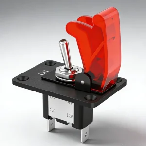 Heavy Duty 12V/24V DC 20A Toggle Switch Industrial Automotive 3Pin 2Way SPST Toggle Light Switch Panel for Car Marine