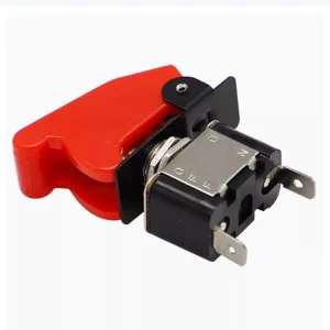 Heavy Duty 12V 24V Metal Toggle Switch With Safety Cover for Car Truck Boat Racing Led Light Control Industrial On Off