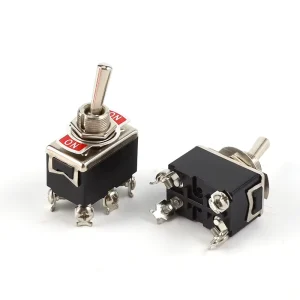 Heavy Duty 12mm Flick Toggle Switch 250V 16A Easy ON OFF ON Operation with 4Pins 6Pins 2 3 Terminal Switches