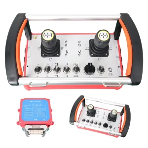 Heavy Duty Dual 3 Axis Joystick Frequency Inverter Wireless Control Terminal Kit for Construction Machinery Multi Way Valve