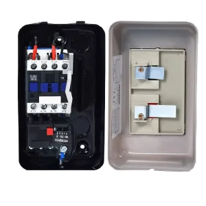 Heavy Duty Magnetic Starter Electromagnetic Contactor Three Phase 380V Motor Overload Protector Industrial Switch Manual Control