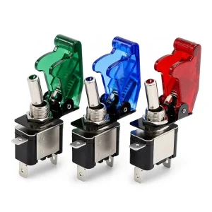Heavy Duty Rocker Toggle Switch 12V 20A Red Cover SPST ON OFF 2Pin Car Truck Boat
