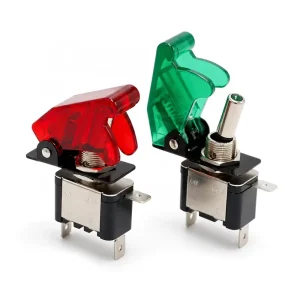 Heavy Duty Rocker Toggle Switch 12V 20A SPST ON/OFF 2P Pin Terminal Red Cover IP40 for Car/Truck/Boat