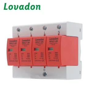 Heavy Duty T2 AC SPD Surge Protector 4P 80KA 385V Surge Protection Device for Industrial Branch Panels