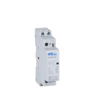 HiELEK HCH8 Din Rail Modular DC Contactor 24V 25A 2NO 2NC 1NO+1NC Single Phase TUV CB CE Certified IEC EN61095 Standard
