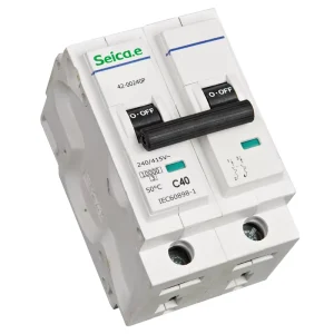 High Breaking Capacity MCB 10kA 2P 3P 4P C40 6 63A AC 415V Mini Circuit Breaker DIN Rail IEC 60898-1 With Indicator