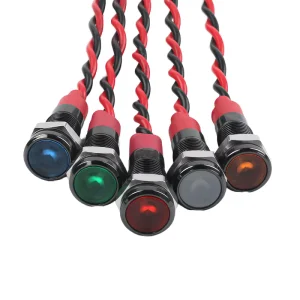 High Brightness 6mm Metal LED Indicator Lights IP65 Rated Durable Signal Lamp for Lathe Equipment 3 220V Compatibility