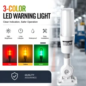High Brightness LED Integrated Three-color Indicator Light for Industrial Machinery System