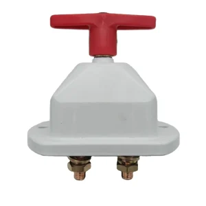 High Capacity White Disconnect Switch 12/24V 250Ah IP65 Rated CE Certified for Industrial Use