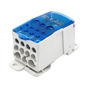 High Current Brass Copper Terminal Block 125A 250A 400A 500A Din Rail Distribution Block UKK Series Din Rail Distribution Box