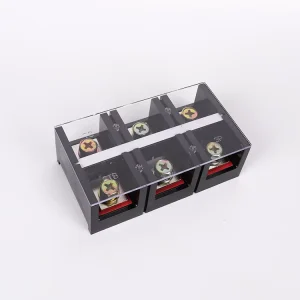 High Current TC STB-1003 Fixed Terminal Block 100A 3P 600V Wiring Board Double Row Screw Terminal Block Copper